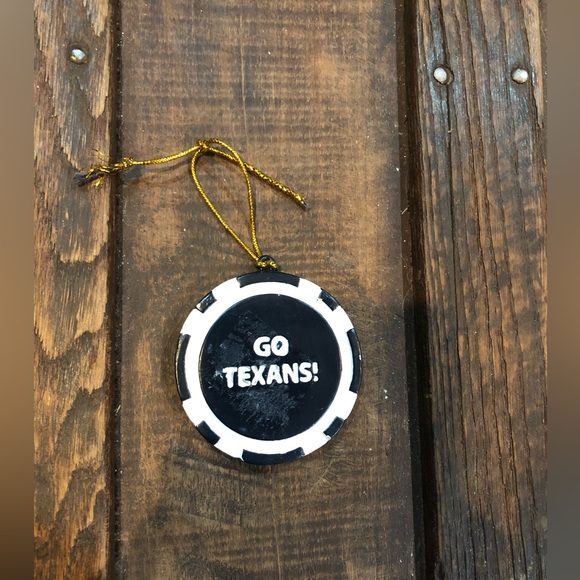 Houston Texans poker game chip Ornament NWT - Picture 2 of 2